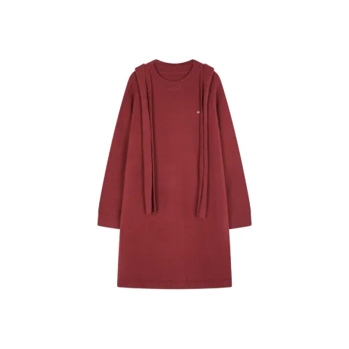 Mo Han Yi Mei Skirt Set Women's Christmas Red