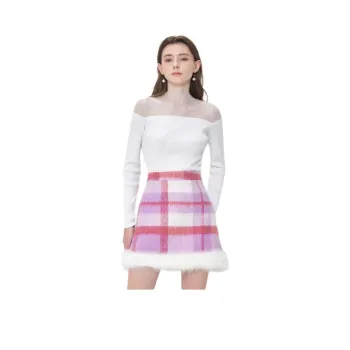 Caroline Casual Short Skirts Women's Pink Purple