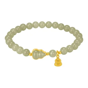 SINO GEM Hetian Jade Bracelets Pale Greenish White Jade Women's