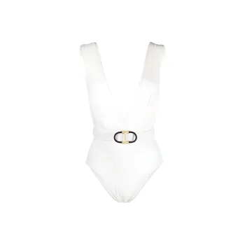 Zimmermann Buckle Detailed Plunge Swimsuit