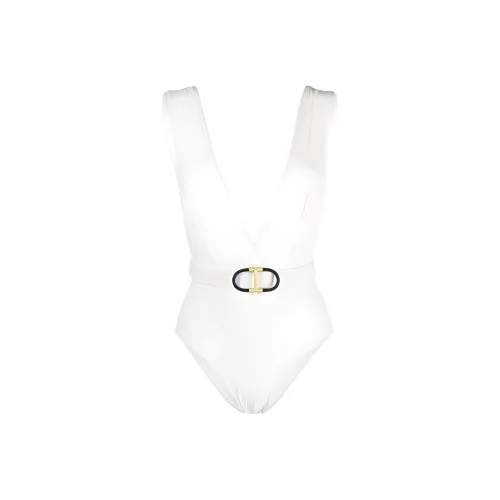 Zimmermann Buckle Detailed Plunge Swimsuit