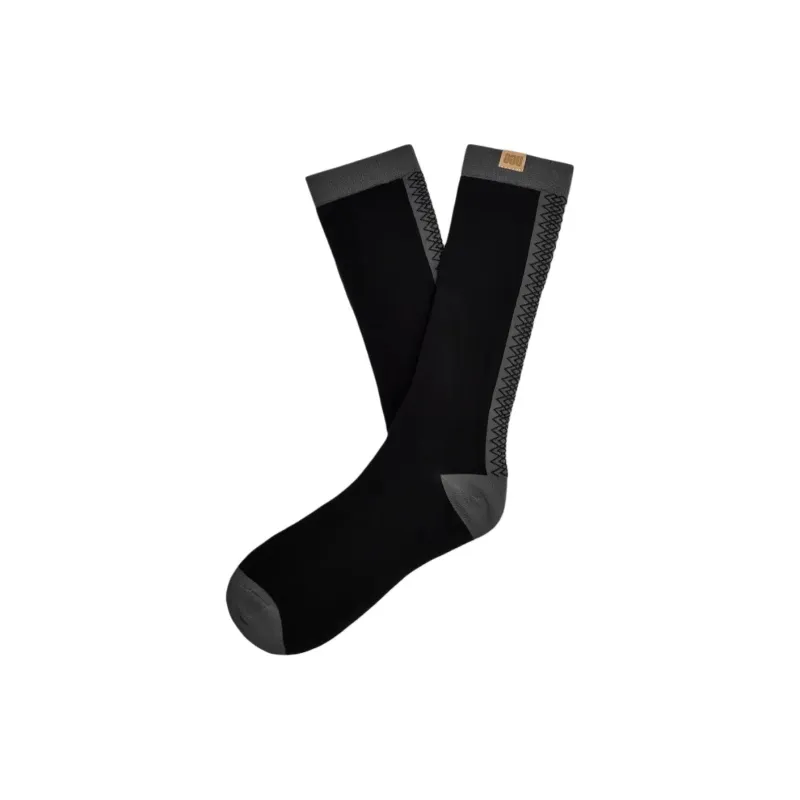 UGG Mid Calf Socks Men's 1 Pack Black-0