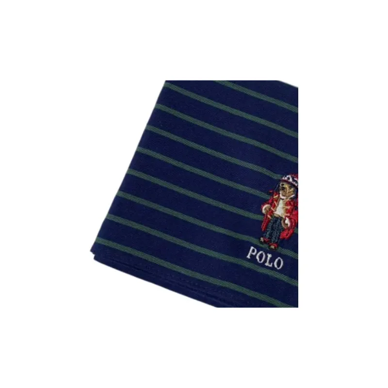 Polo Ralph Lauren Cotton Silk Scarves Unisex Blue Green-2