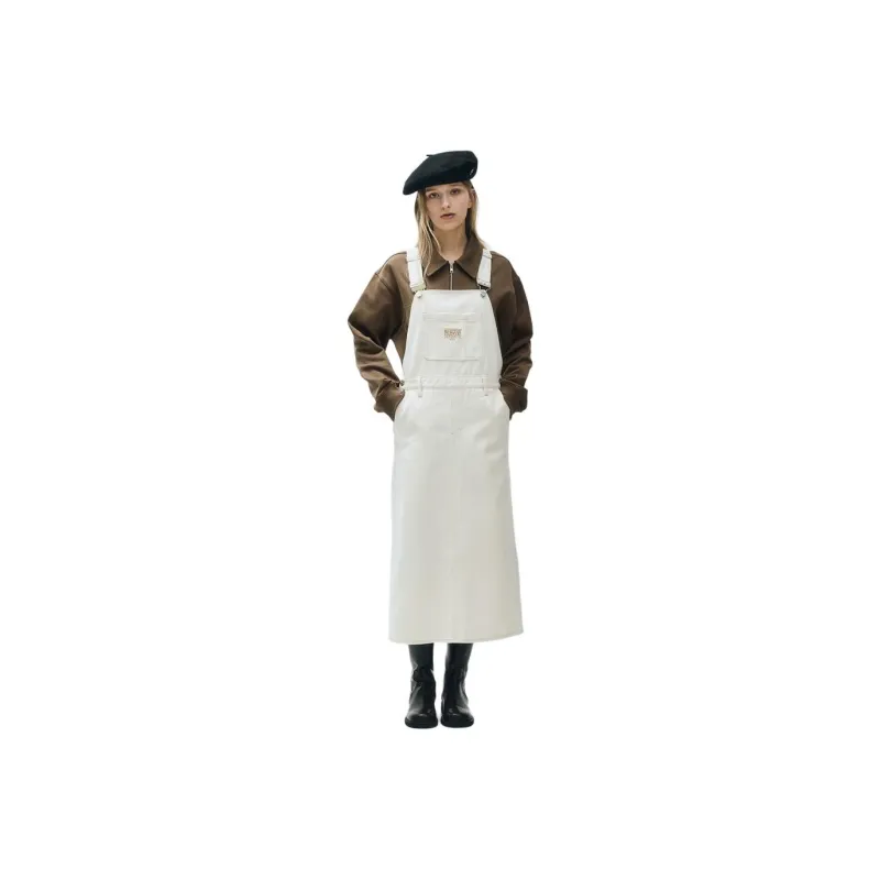 MARITHE FRANCOIS GIRBAUD Denim Suspender Skirt Women's-1