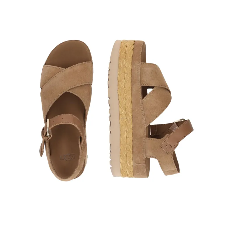 UGG Aubrey One Strap Sandals Women's Brown-4