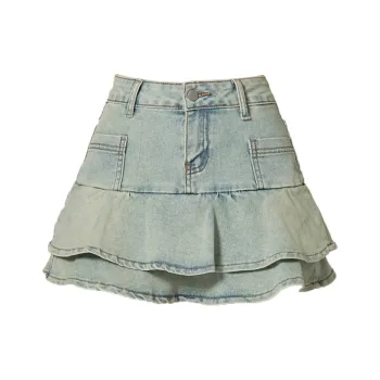 Enhanced Denim Short Skirts Women's