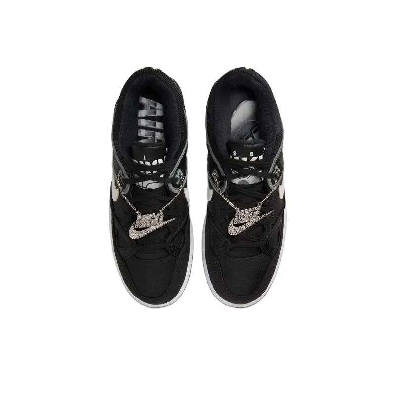 NIGO x Nike Air Force 3 Anti Slip Wear Resistant Low Top Skateboard Shoes Unisex Black White-3