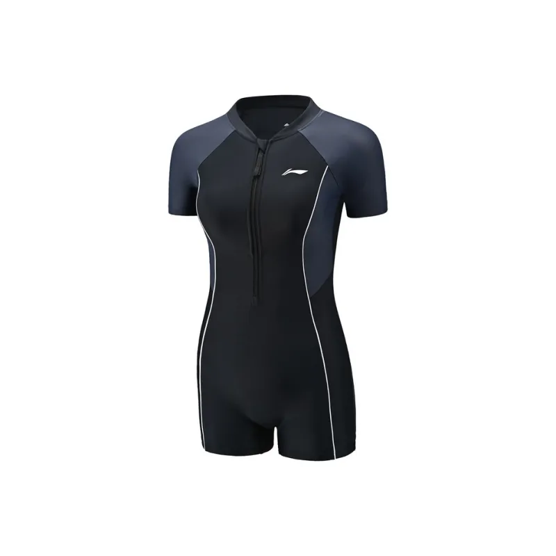 LiNing One piece Swimsuit Women's Black-0