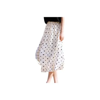 XWI Casual Long Skirts Women's Black White