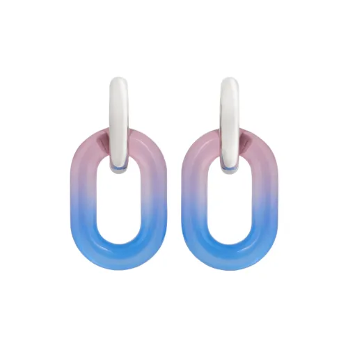Paco Rabanne Xl Link Oversized Tie Dye Earrings