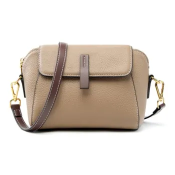 VANDEE Cow Leather Crossbody One Shoulder Dome Bag, Small Square Bag Small Size Women's Multicolor