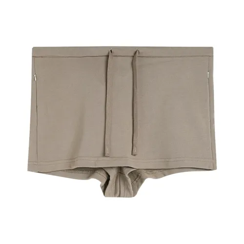 POPWAVE Casual Shorts Women's Camel