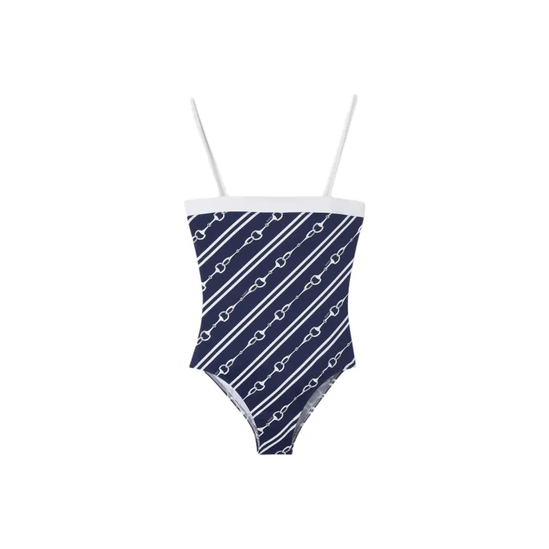 GUCCI One-piece Swimsuit Women's Blue-0