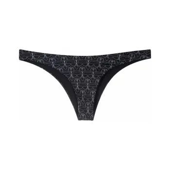 KARL LAGERFELD Karl Icon Print Bikini Bottoms
