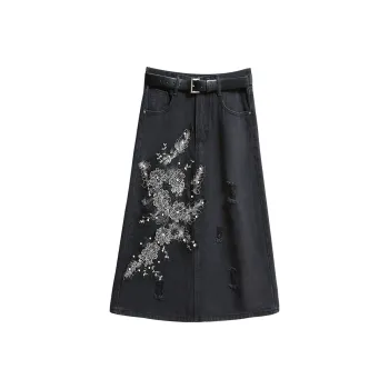 TOUCH Casual Long Skirts Women's Black