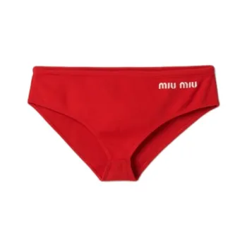 MIU MIU Logo print Bikini Bottoms