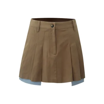 Little Pull Casual Short Skirts Women's Coffee
