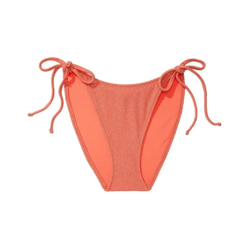 Victoria's Secret PINK STRING BIKINI BOTTOM / Deep Coral Swimming Shorts Women's Deep Coral