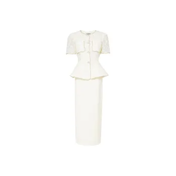 Duffy Fashion Skirt Set Women's Beige Yellow