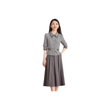 Mylan Two Piece Skirt Sets Women's Gray