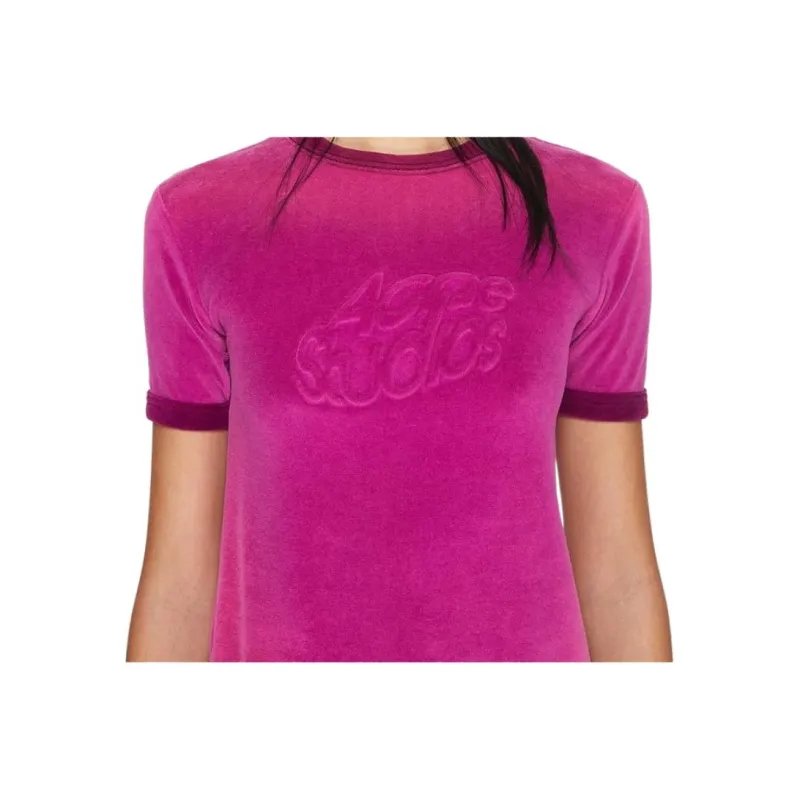 Acne Studios SS24 Regular T Shirt Women's Magenta-2