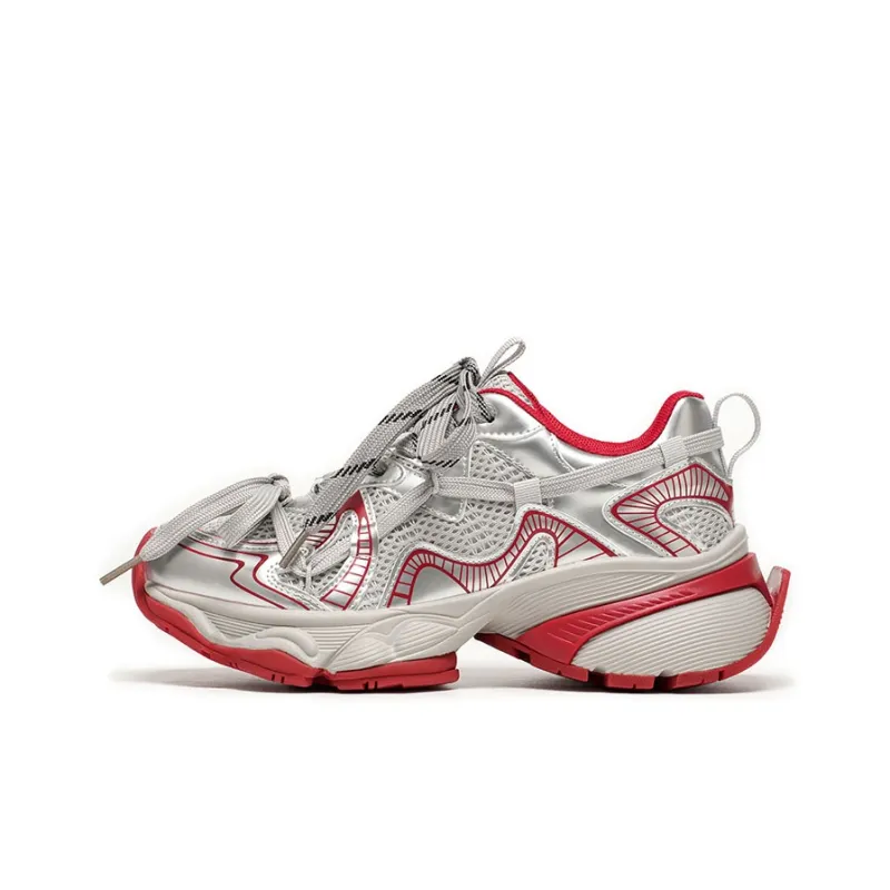 Beau Today Shock Absorbers With Slip Resistant And Abrasion Resistant Properties Low Top Chunky Sneakers Women's-6