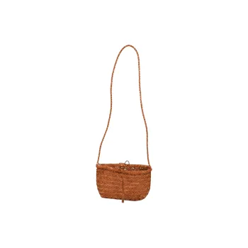 Dragon Diffusion Woven Shoulder Bag Mini Women's Brown