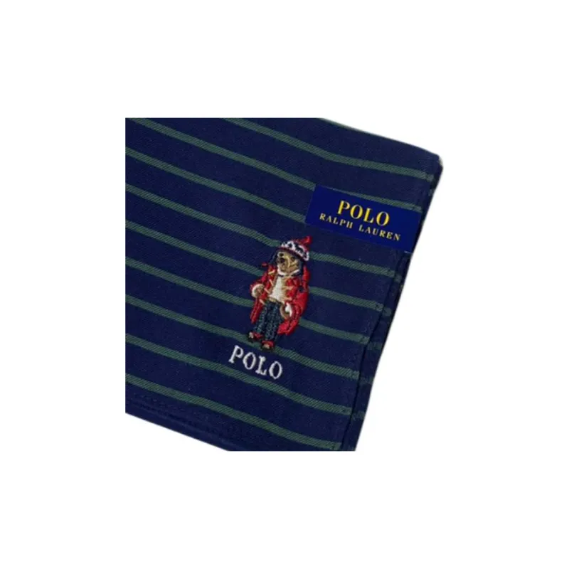 Polo Ralph Lauren Cotton Silk Scarves Unisex Blue Green-1