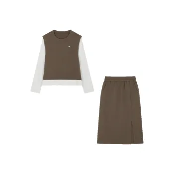 Mo Han Yi Mei Skirt Set Women's Khaki