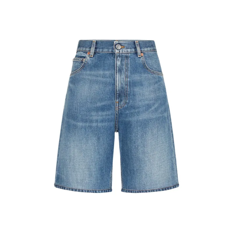Valentino Garavani Denim Shorts-0