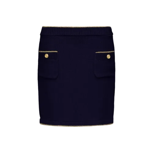 GUCCI Casual Short Skirts Women's Marine Blue