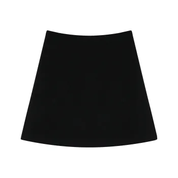 REAL EASY Casual Short Skirts Women's Black Gray Color