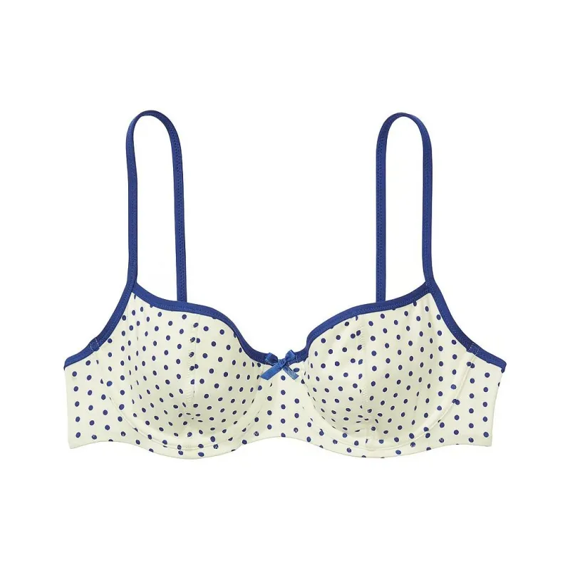 Victoria's Secret PINK BY FRANKIES BIKINIS BUTTERCUP BIKINI TOP /SD Bikini Women's White Blue-0