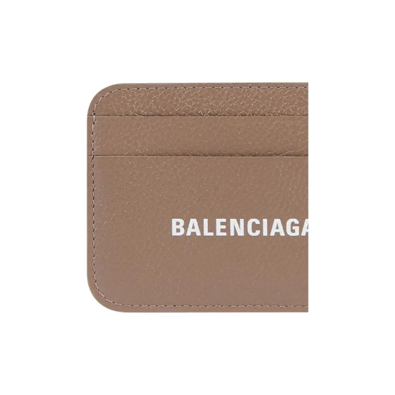 Balenciaga Cash Grain Calfskin Card Holder Card Holder Women's Brown-2