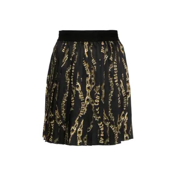 VERSACE JEANS COUTURE Casual Short Skirts Women's Black