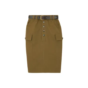 SAINT LAURENT Casual Short Skirts Women's Brown
