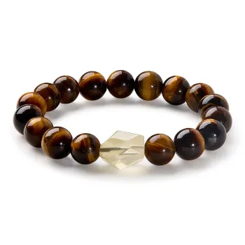 MCK Natural Tiger's Eye Stone Bracelets Women's