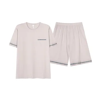 Floating Light Islands Pajama Set Men's Ecru