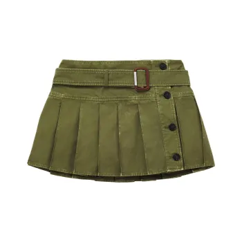 Alexander McQueen Casual Short Skirts Women's Khaki