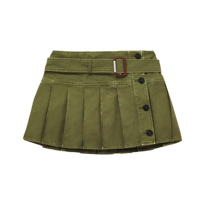 Alexander McQueen Casual Short Skirts Women's Khaki-0