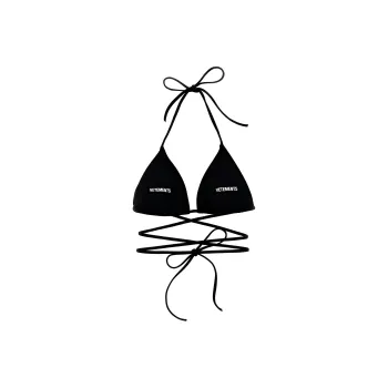 Vetements Logo print Triangle cup Bikini Top