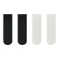 [4 Pack/Sliding Bag Return]2 Pack Black+2 Pack White