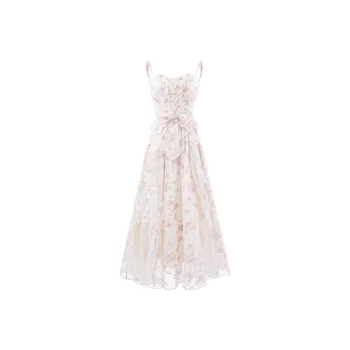 Blovelan Slip Dresses Women's Hunan Leaves Yellow