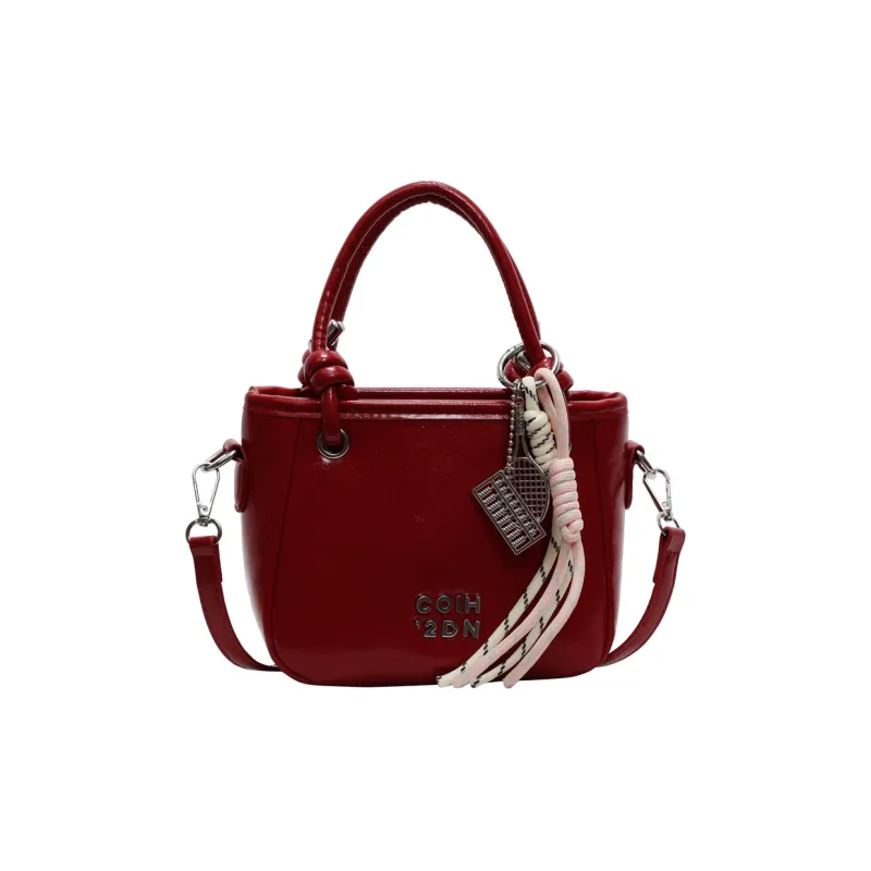 TOUTSEUL YOLO PU Crossbody One Shoulder Handbag Women's Ancora Red/Ecru/Silver/Black/Pink-16