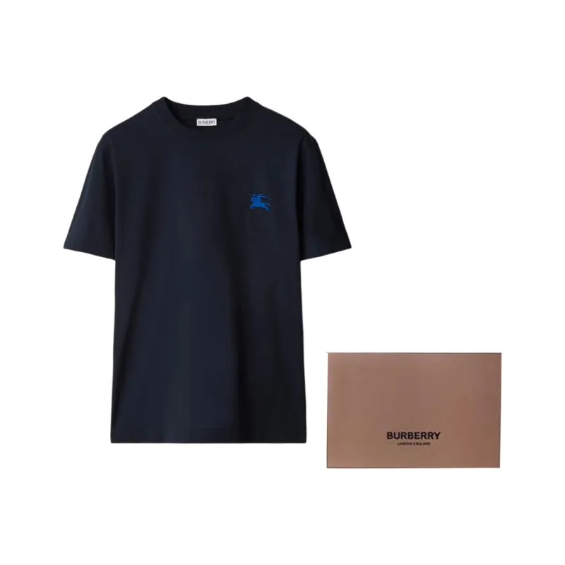 Burberry EDK embroidered Cotton T shirt-6