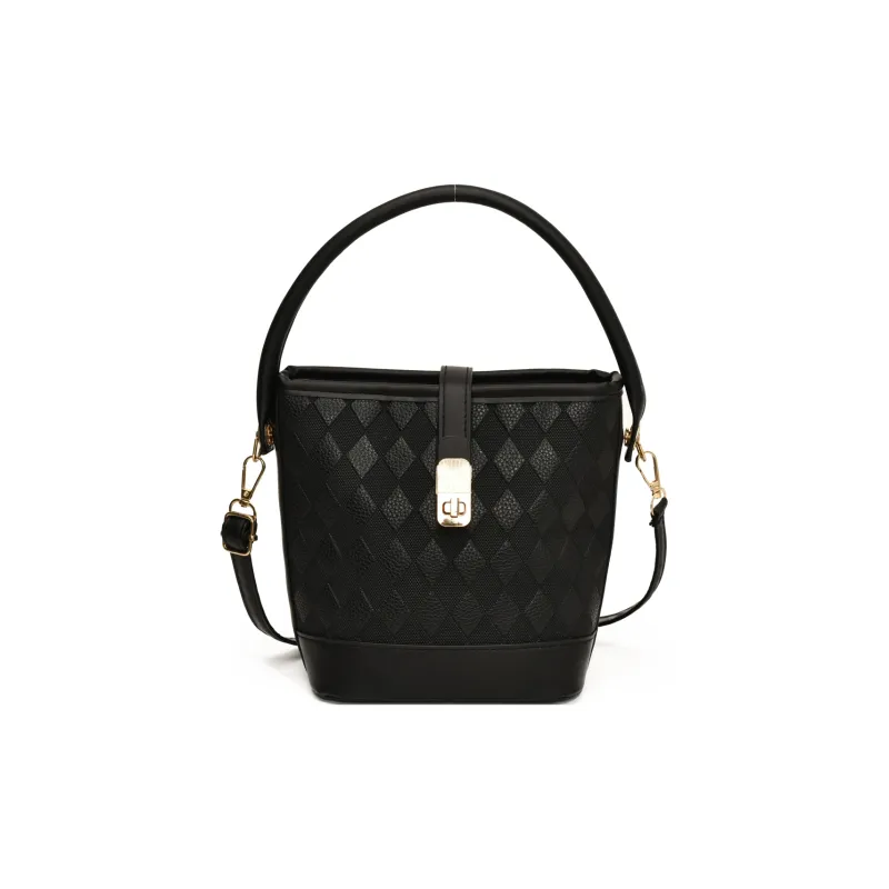 TOUTSEUL YOLO PU Bucket Bag Handbag Women's White/Black/Khaki/Brown-6