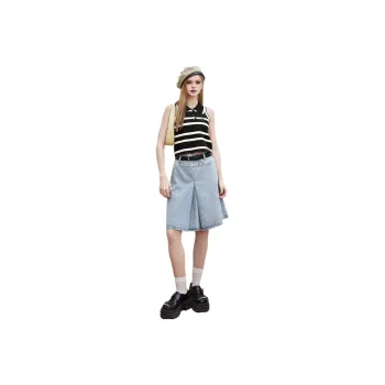 ELF SACK Denim Short Skirts Women's