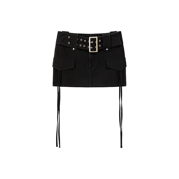 CHUU Casual Short Skirts Women's Black-0