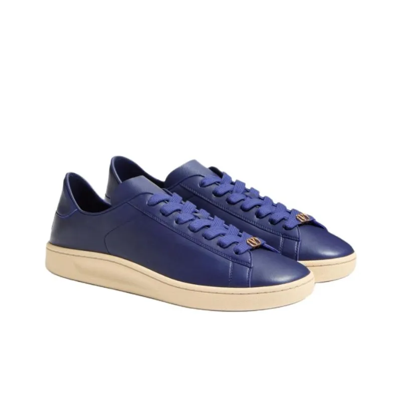 Valentino Royco Low Top Skateboard Shoes Men's Blue-2