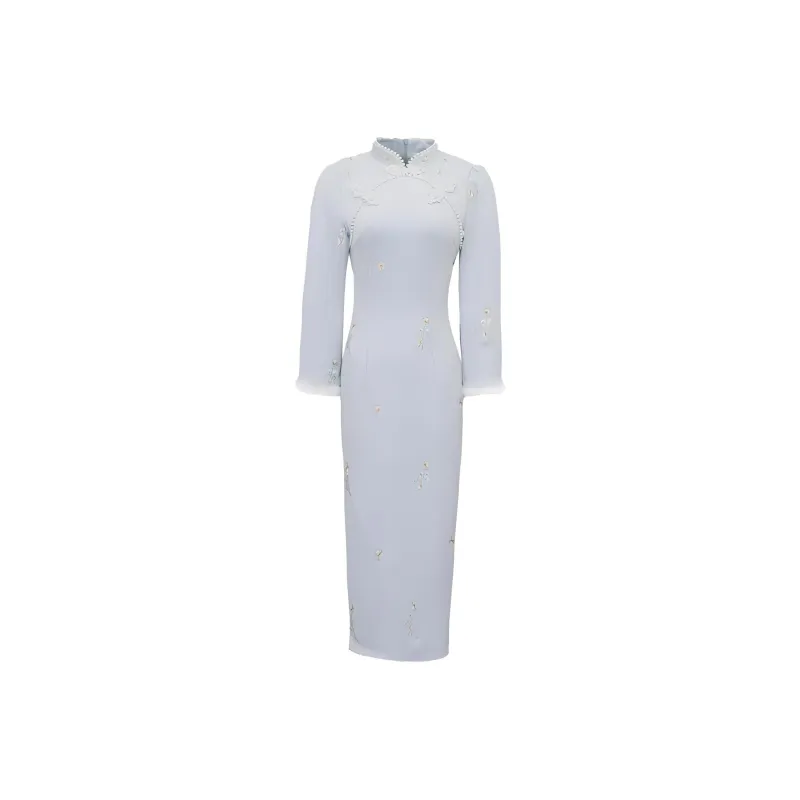 BETTER BING Cheongsam Women's Light Blue-0